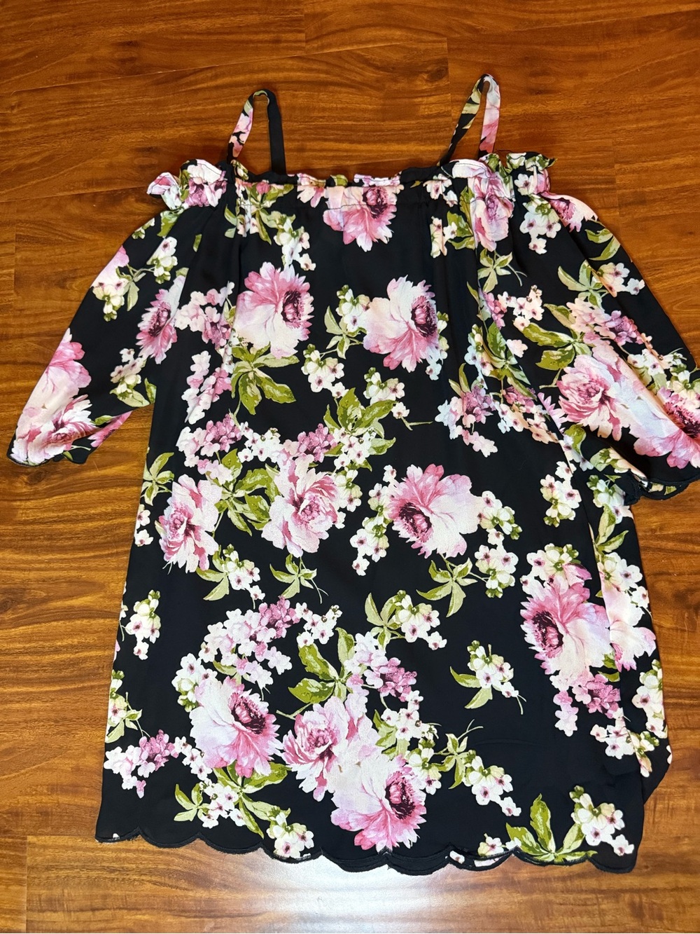 Lily Rose off-shoulder floral mini dress